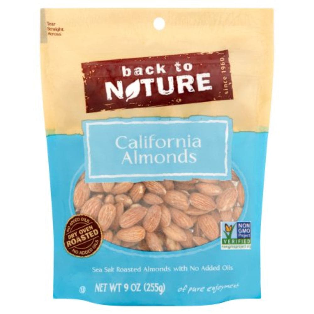 Back To Nature - Sea Salt Roasted California Almonds, 9 oz