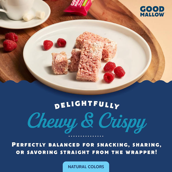Good Mallow - Marshmallow Crispy Rice Treats - Raspberry, 0.78oz