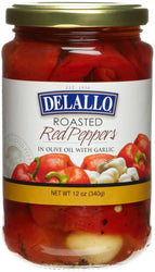 Delallo - Red Roasted Peppers, 12 oz