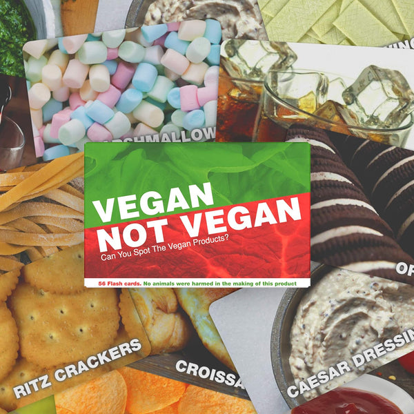 Veagn Not Vegan - Food Trivia Flash Cards