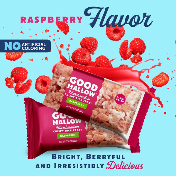 Good Mallow - Marshmallow Crispy Rice Treats - Raspberry, 0.78oz