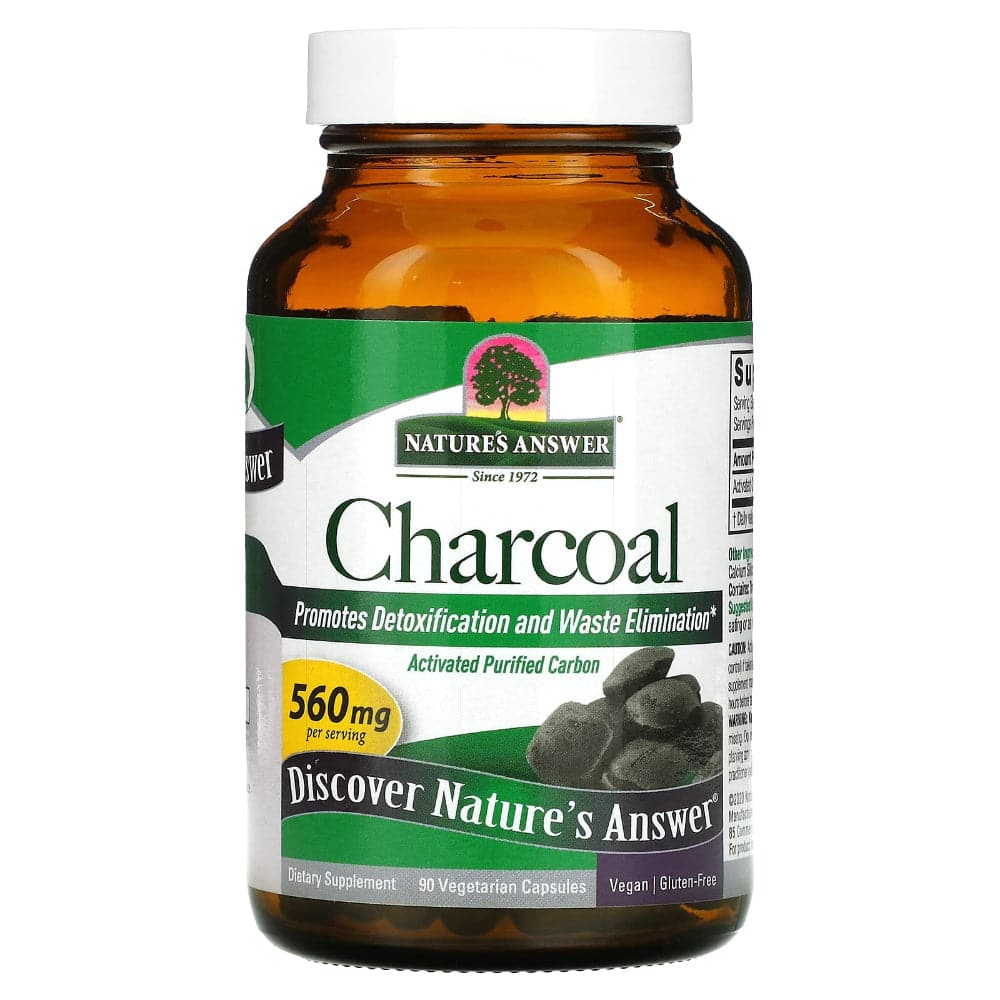 Nature's Answer - Charcoal Activated Purified Carbon - 90pc