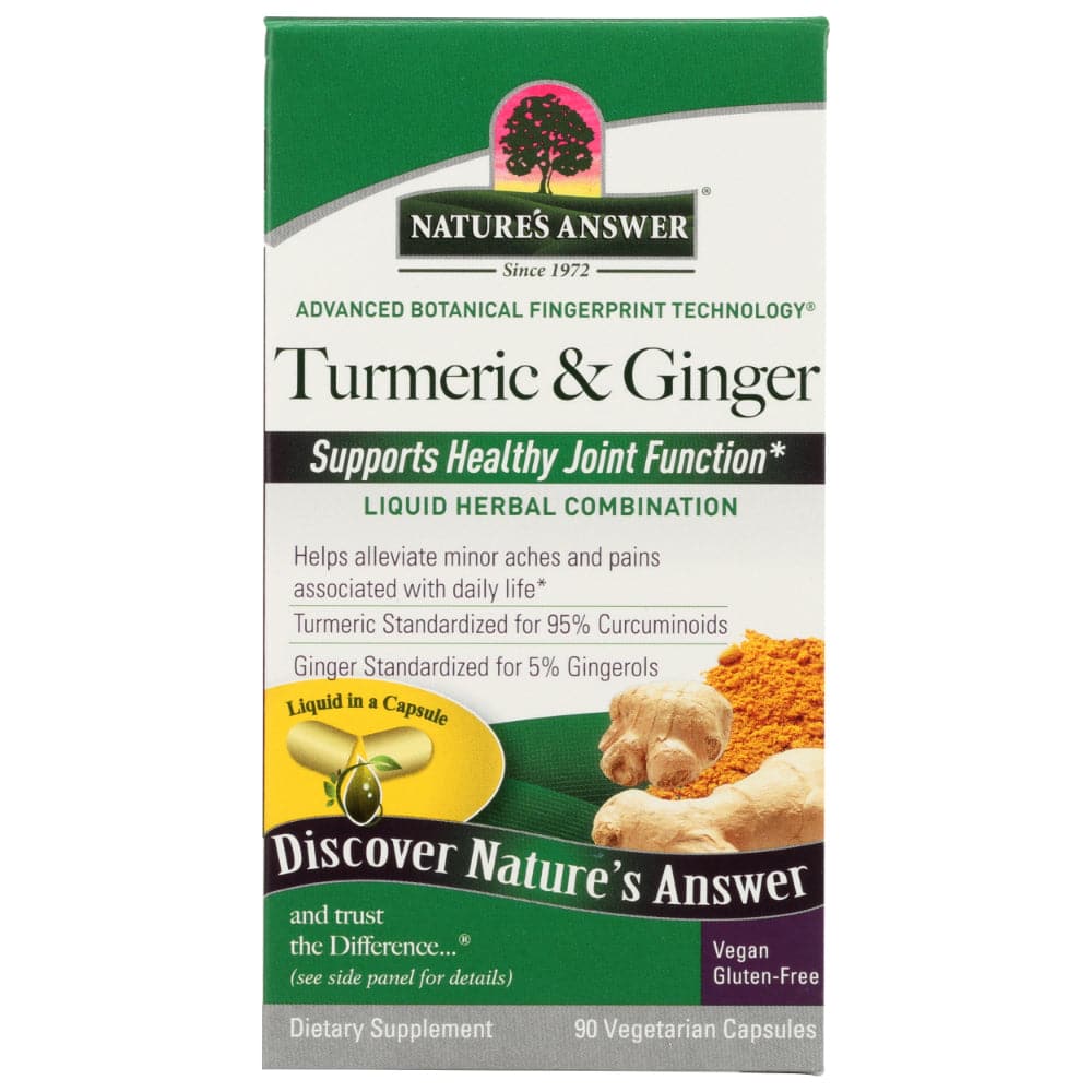 Nature's Answer - Turmeric and Ginger Capsules - 90pc