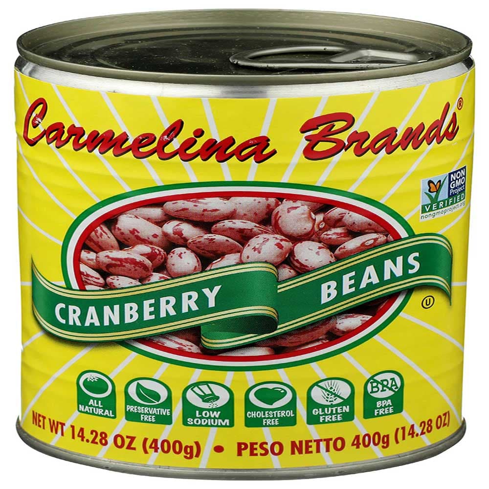 Carmelina - Italian Borlotti Cranberry Beans, 14.28 Oz