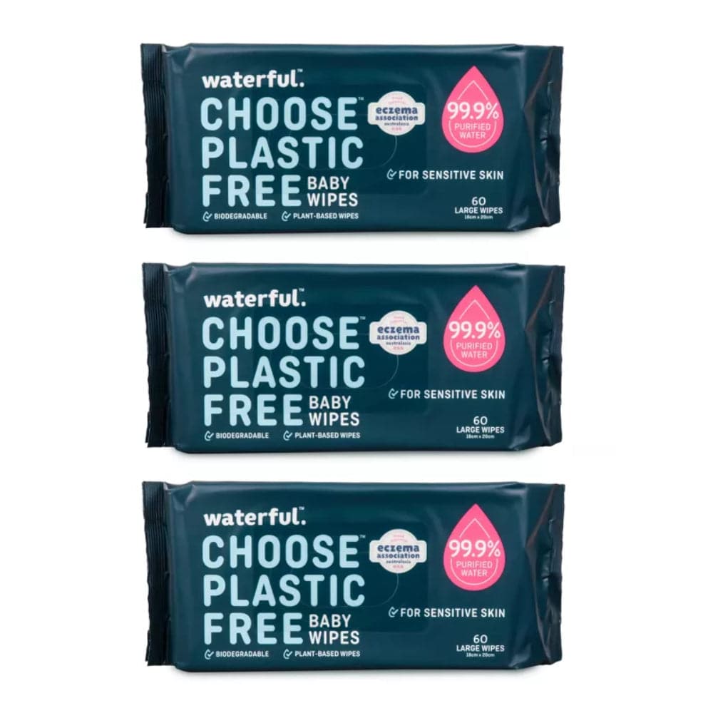 Waterful - Plastic Free Baby Wipes, 3pk