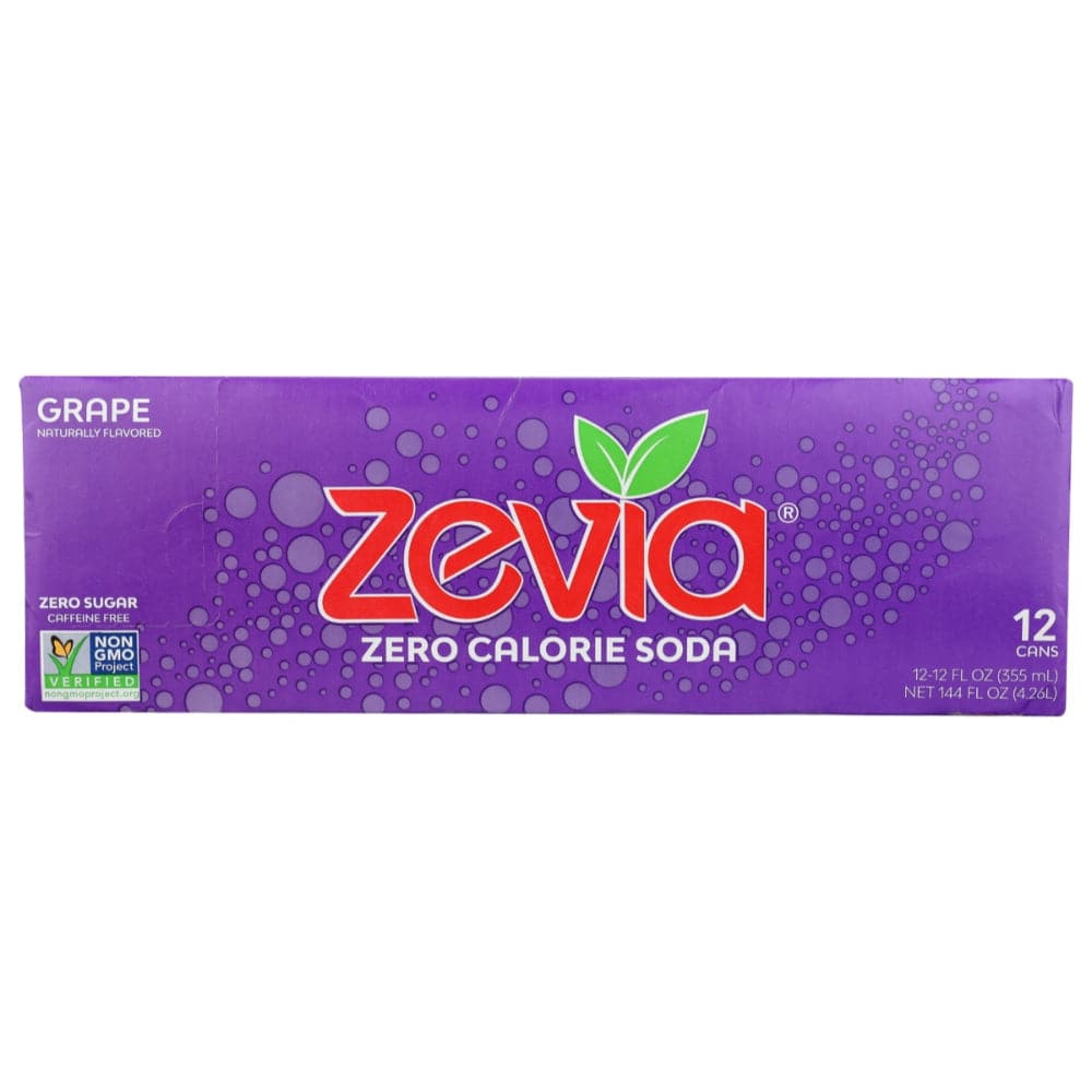 Zevia - Zero Calorie Soda Grape 144 FO - (Pack of 2)