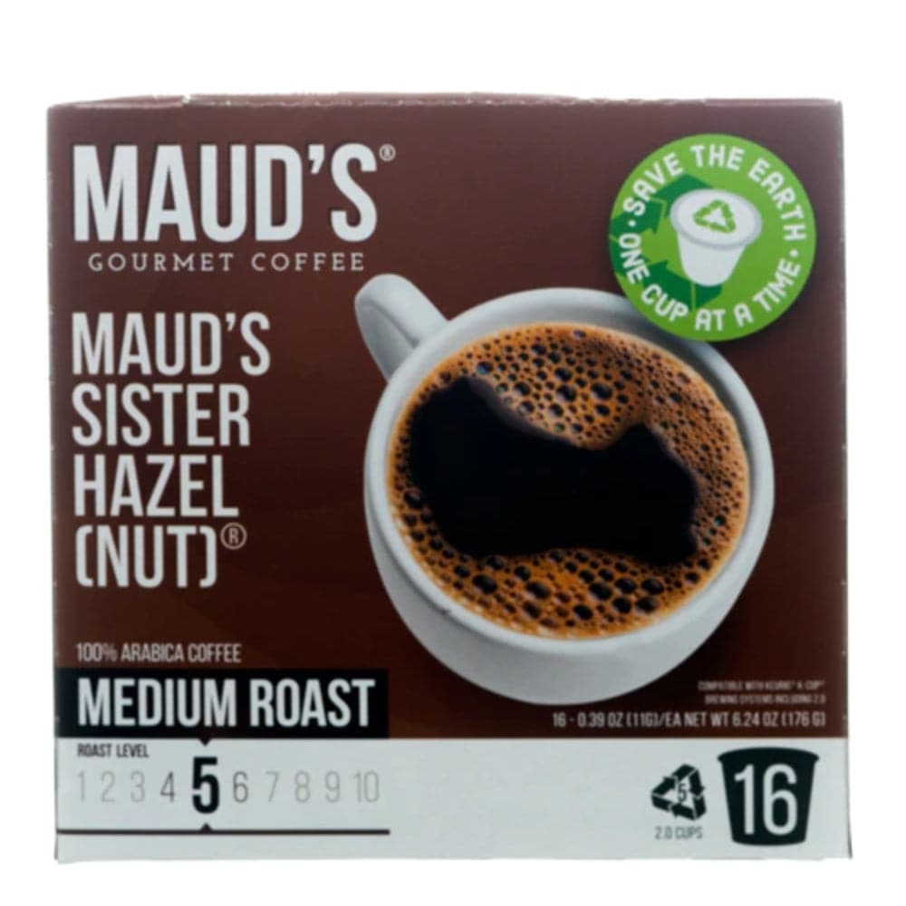 Maud's - Coffee Sister Hazel Nut Coffee Pods Medium Roast, 6.24 oz