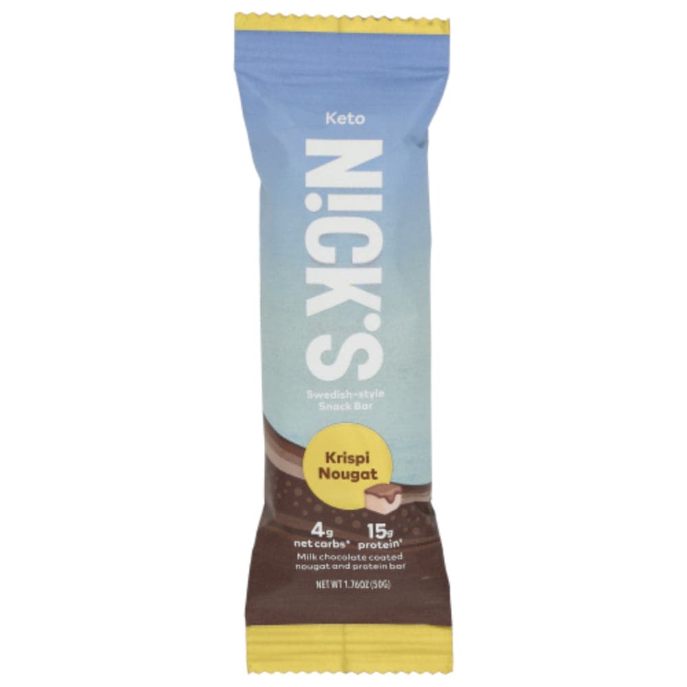 Nick's - Keto Snack Bar, Krispi Nougat, 12pk 1.76 OZ - (Pack of 12)