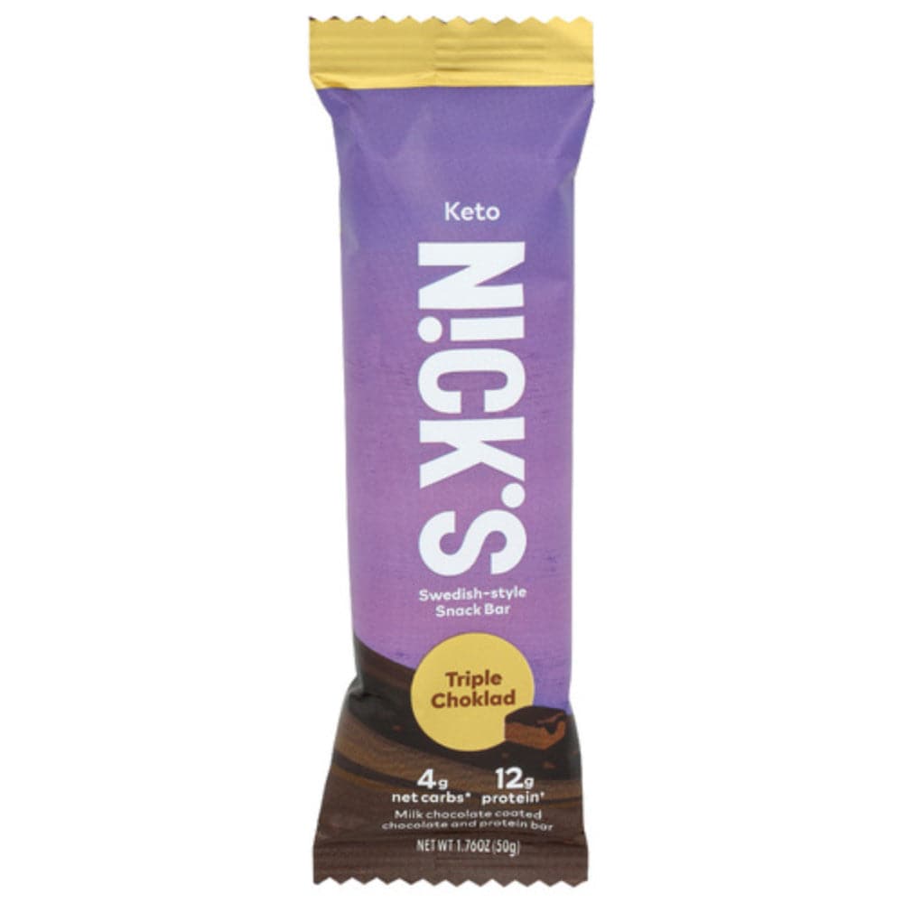 Nick'S - Triple Chocolate Choklad Bar 1.76 OZ - (Pack of 12)