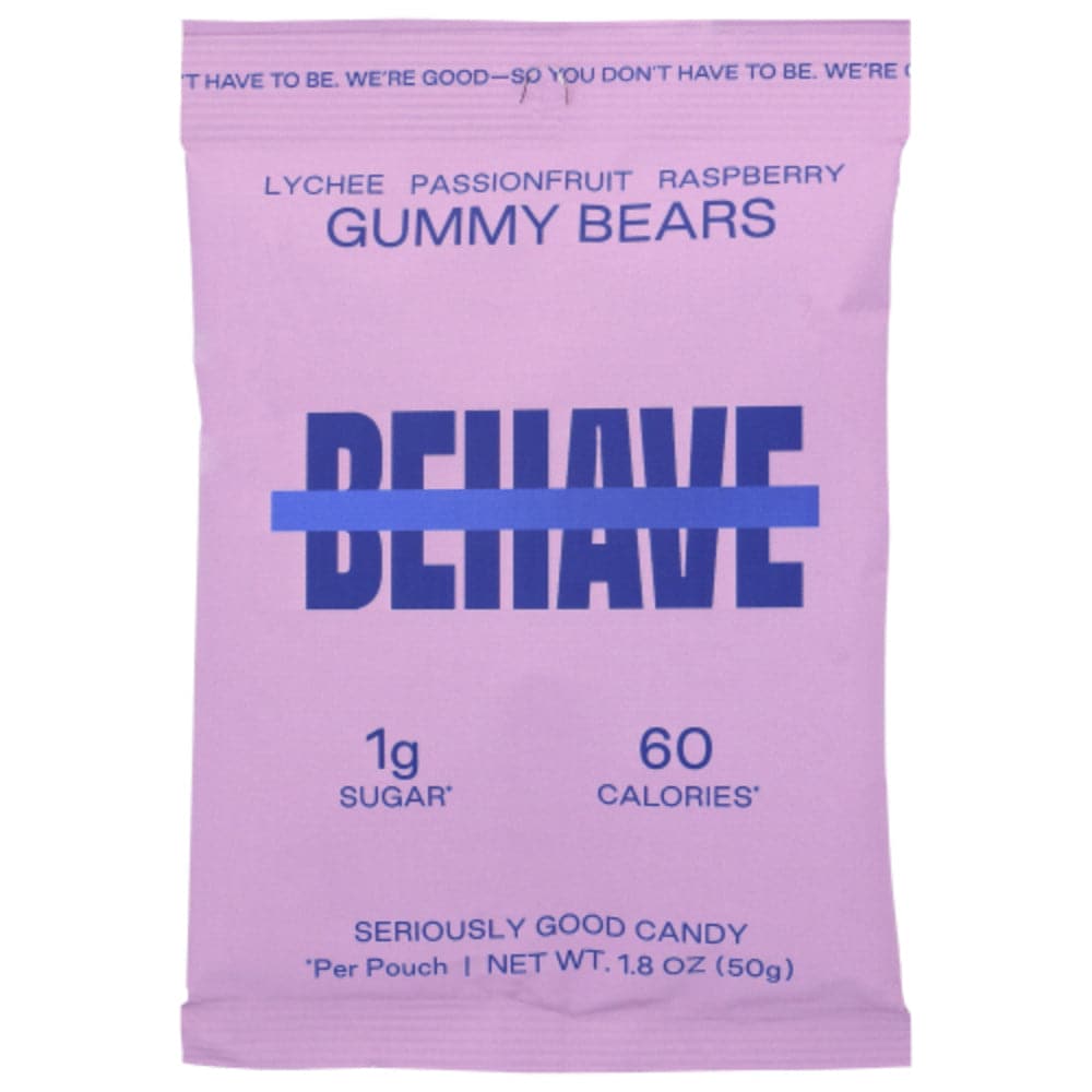 Behave Foods Inc - Gummy Bears, 50 Gm - Pack of 6