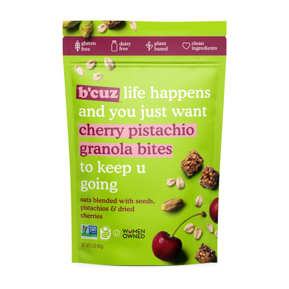 Bcuz Snacks - Granola Bites Cheery Pistachio, 5 oz - Pack of 6