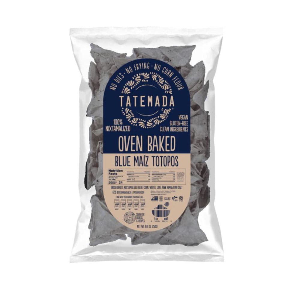 Tatemada - Oven Baked Blue Maiz Corn Totopos