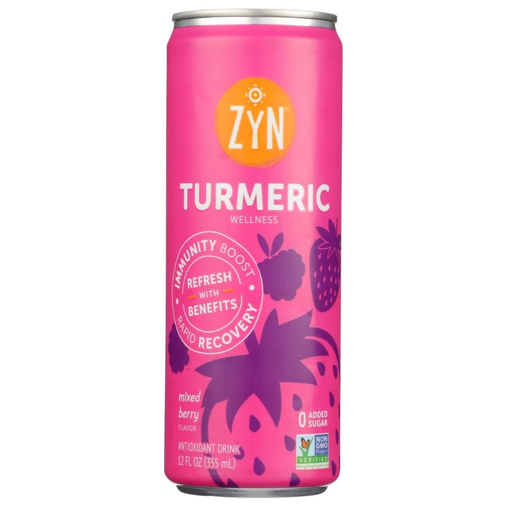 Zyn - Mixed Berry Turmeric Wellness Drink 12 FO - Pack of 6