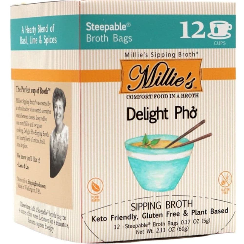 Millie's Sipping Broth - Delight Pho Broth, 12 Ct - Pack of 6