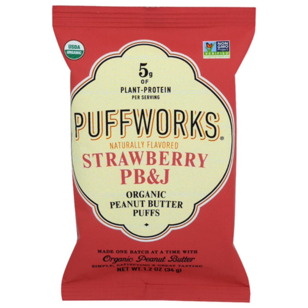 PUFFWORKS - Organic Strawberry PB&J Puffs - 1.2oz