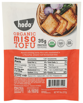Hodo - Organic Miso Tofu, 8oz