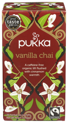 Pukka Herbs Vanilla Chai Organic Tea 20 Bg - Pack Of 6