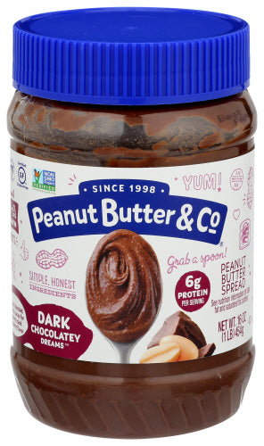 Peanut Butter & Co Peanut Butter Dark Chocolate Dreams 16 Oz - Pack Of 6