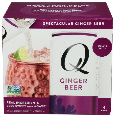 Q Tonic Ginger Beer 4pk 30 Fo - Pack Of 6