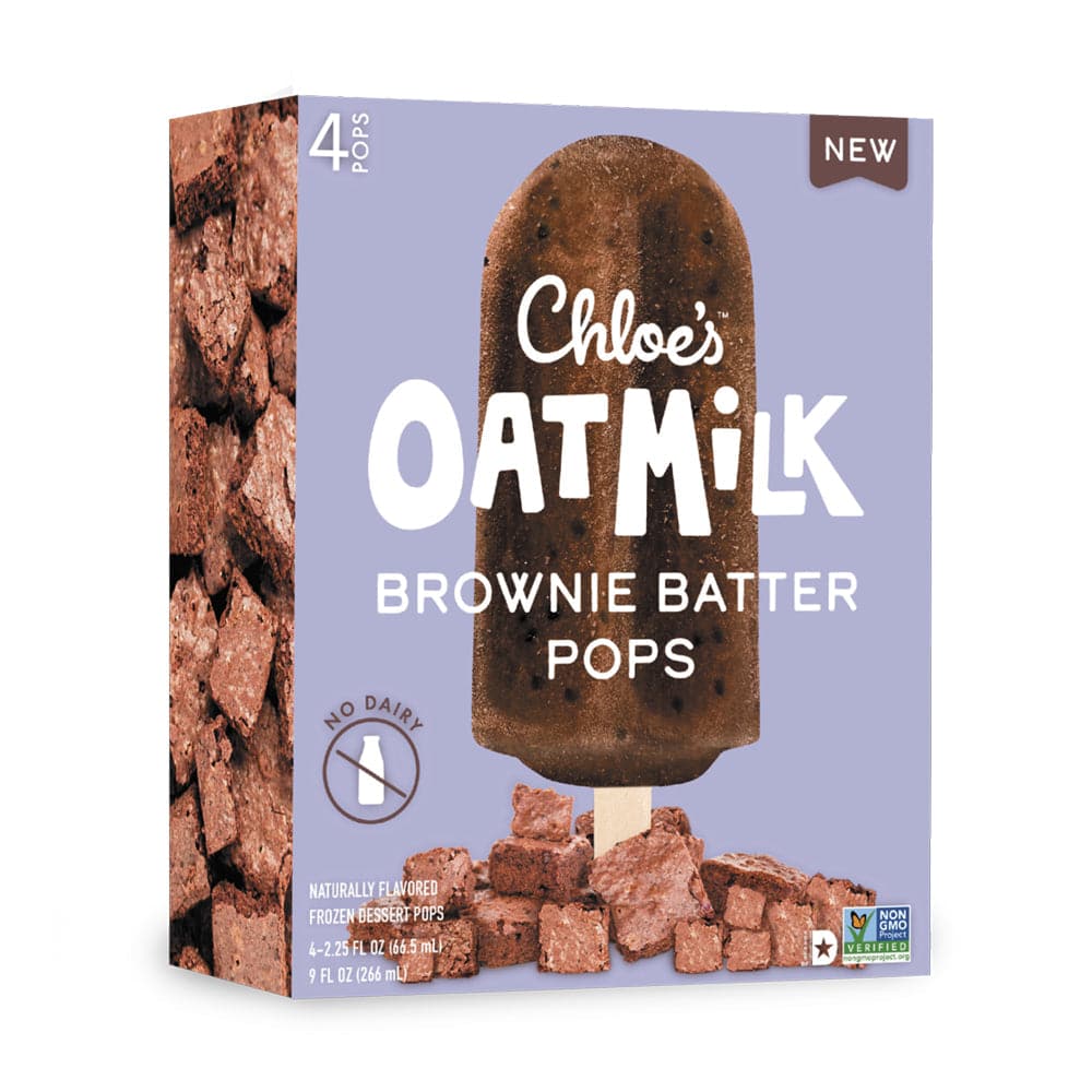 Chloes - Oat Milk Brownie Batter Pops, 9 Oz (Pack of 6)