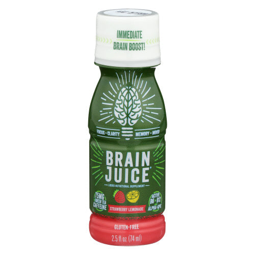 Brain Juice - Shot, Strawberry Lemonade Original, 2.5 fl oz - Pack of 12