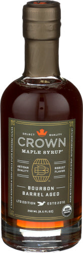 Crown Maple - Syrup Maple Bourban Barrel Aged, 8.5 Floz (Pack Of 8)