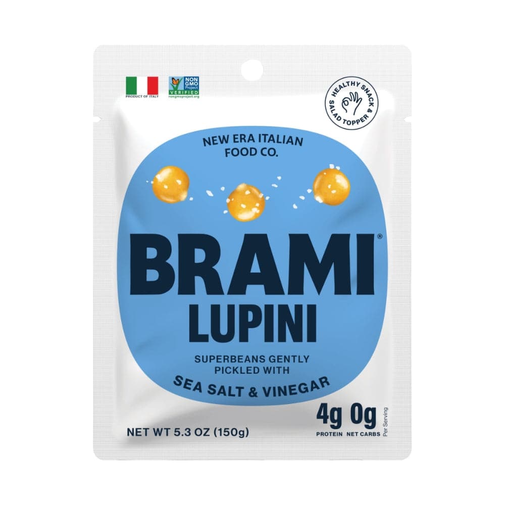 Brami Lupini - Sea Salt & Vinegar Beans Snack, 5.3 oz