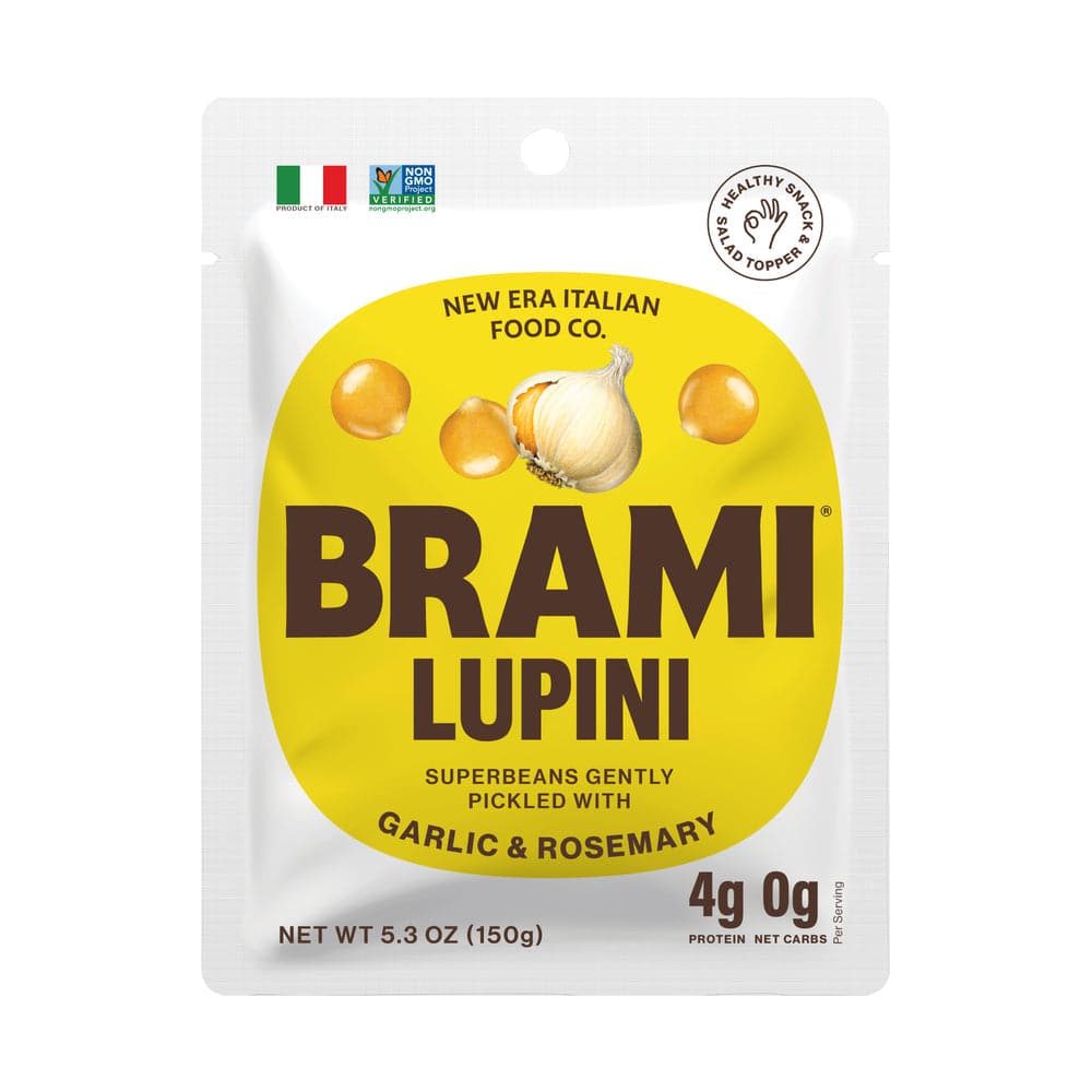 Brami Lupini - Garlic & Rosemary Beans Snack, 5.3 oz