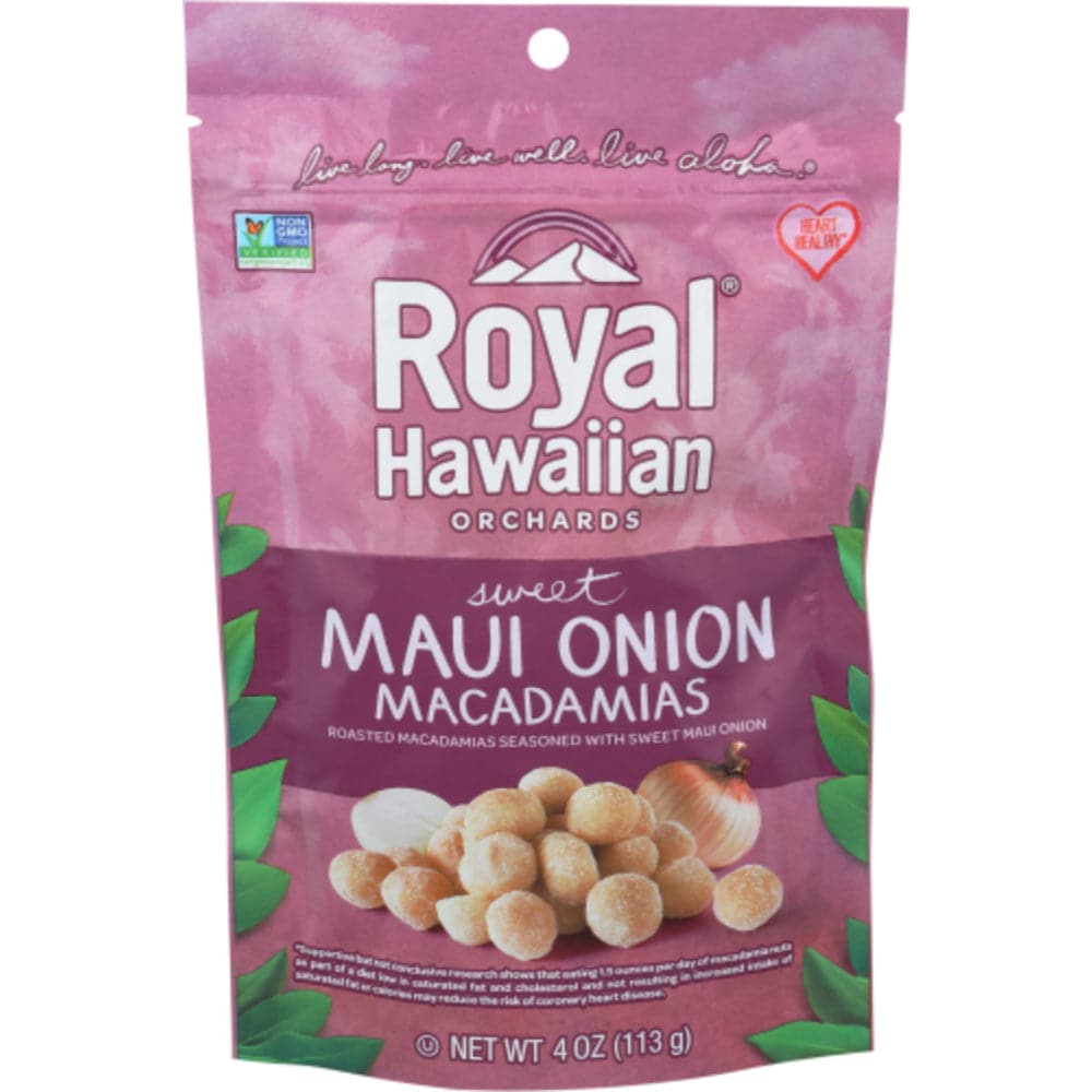 Royal Hawaiian - Orchards Sweet Maui Onion Macadamia Nuts, 4 oz