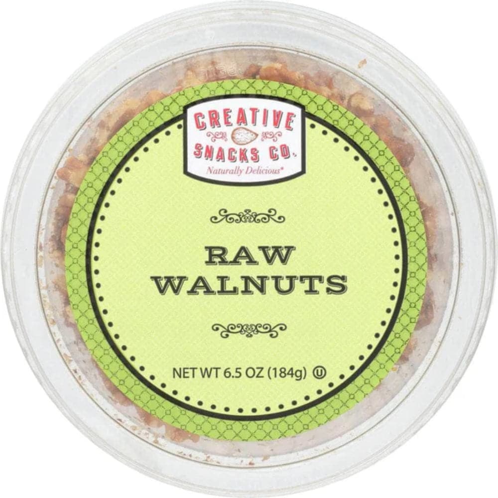 Creative Snacks - Halves Cup Raw Walnut, 6.5 Oz