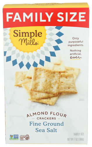 Simple Mills - Almond Flour Crackers Sea Salt, 7oz