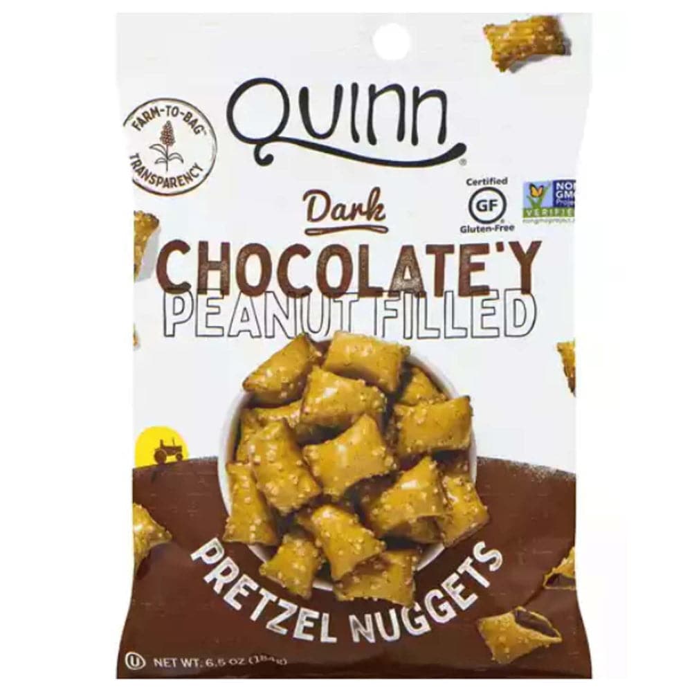 Quinn - Filled Pretzel Nuggets Dark Chocolatey Peanut - 6.5oz