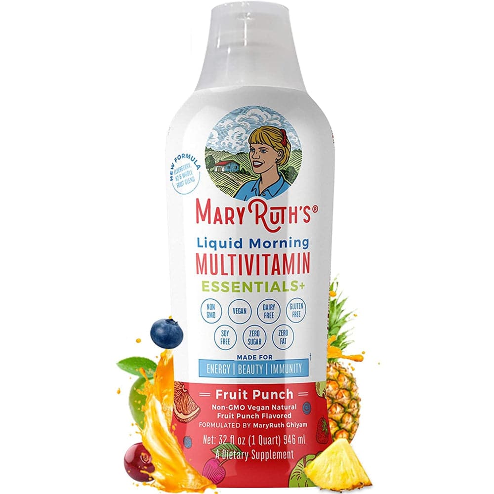 MaryRuth's - Morning Liquid Multivitamin + Zinc + Elderberry + Organic Whole Food Blend, 32 fl oz