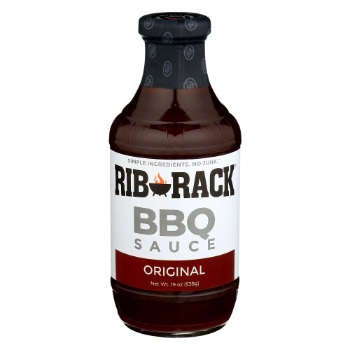 Rib Rack Sauce BBQ Original 19 Oz - Pack Of 6