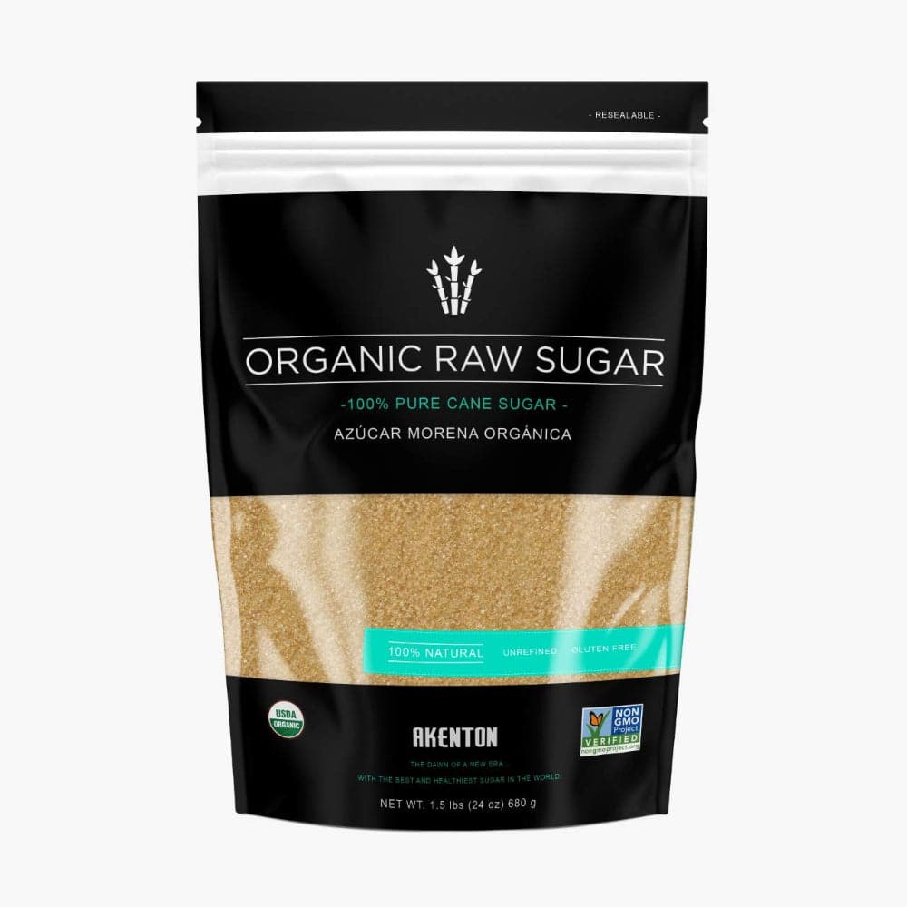 Akenton - Organic Natural Raw Sugar, 24 Oz