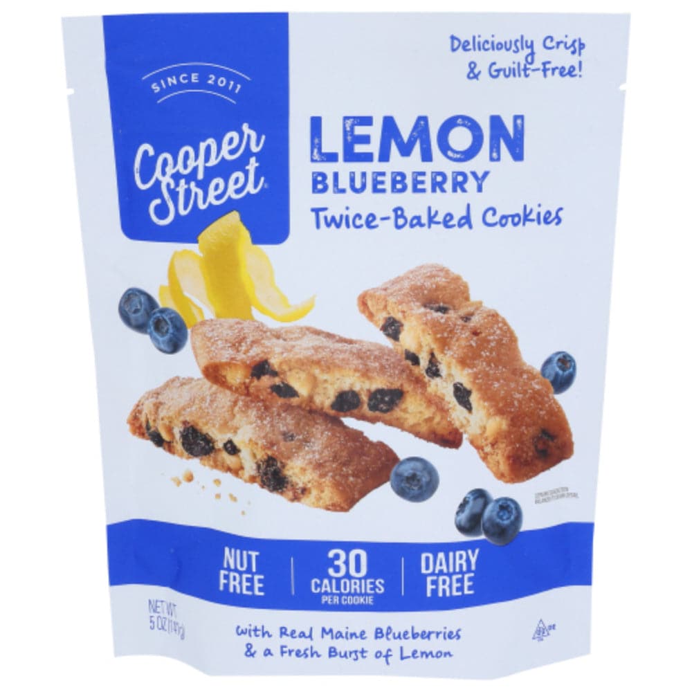 Cooper Street - Lemon Blueberry Twice Baked Cookies, 5 Oz