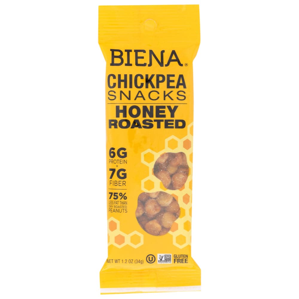 Biena - Crispy Roasted Chickpea Snacks Honey Roasted, 1.2 oz