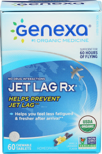 Genexa - Organic Jet Lag Rx 60 TB - Pack of 1