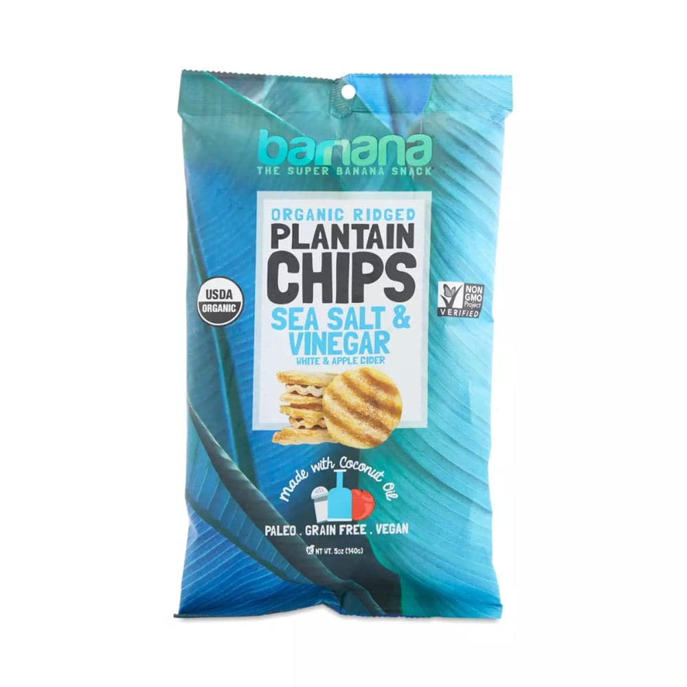 Barnana - Plantain Chips - Sea Salt and Vinegar, 5 Oz - Pack of 6