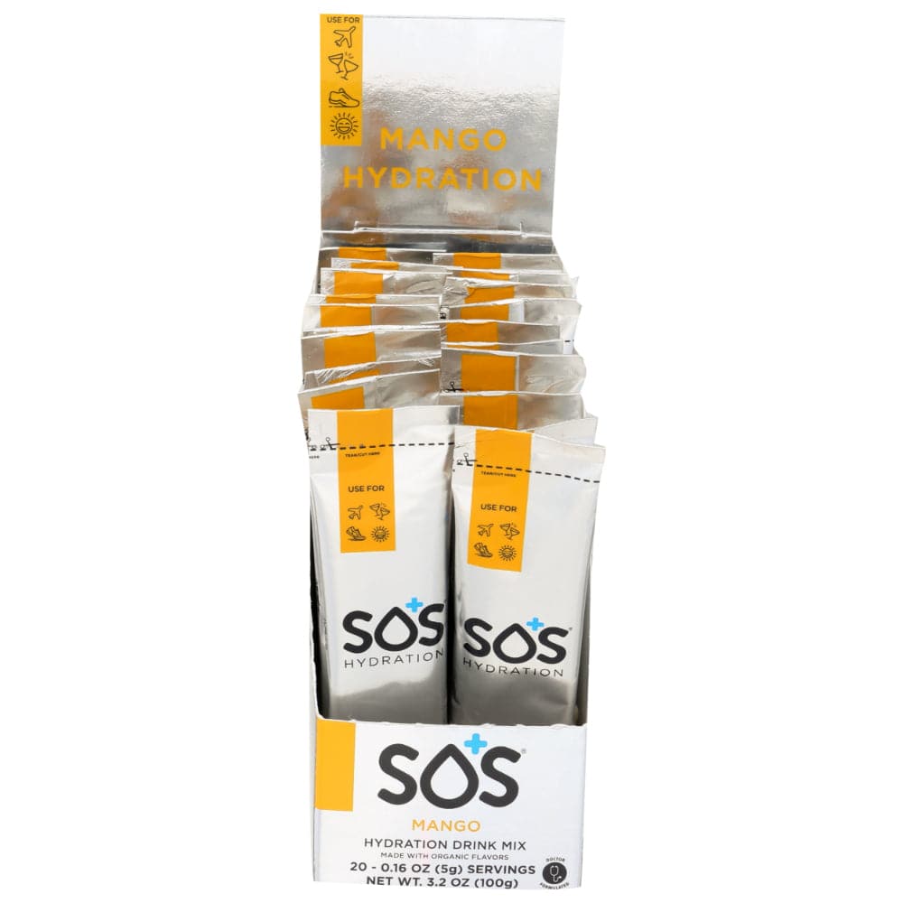 SOS Hydration - Electrolyte Drink mix Mango, 3.2 oz