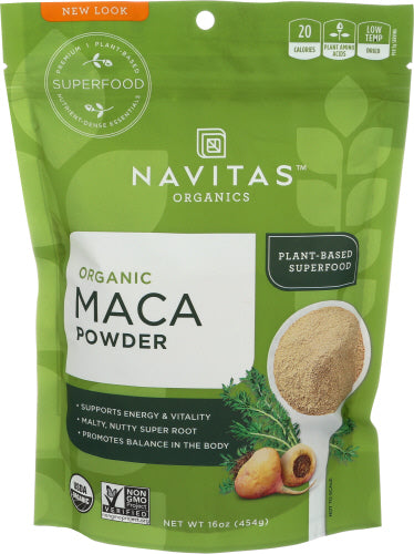 NAVITAS MACA POWDER ORG 16 OZ - Pack of 1