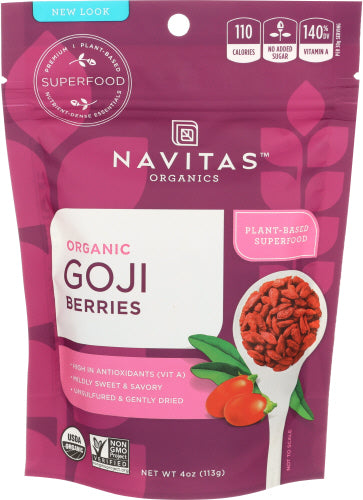 NAVITAS GOJI BERRY ORG 4 OZ - Pack of 1