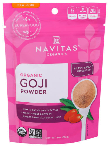 NAVITAS GOJI POWDER ORG 4 OZ - Pack of 1