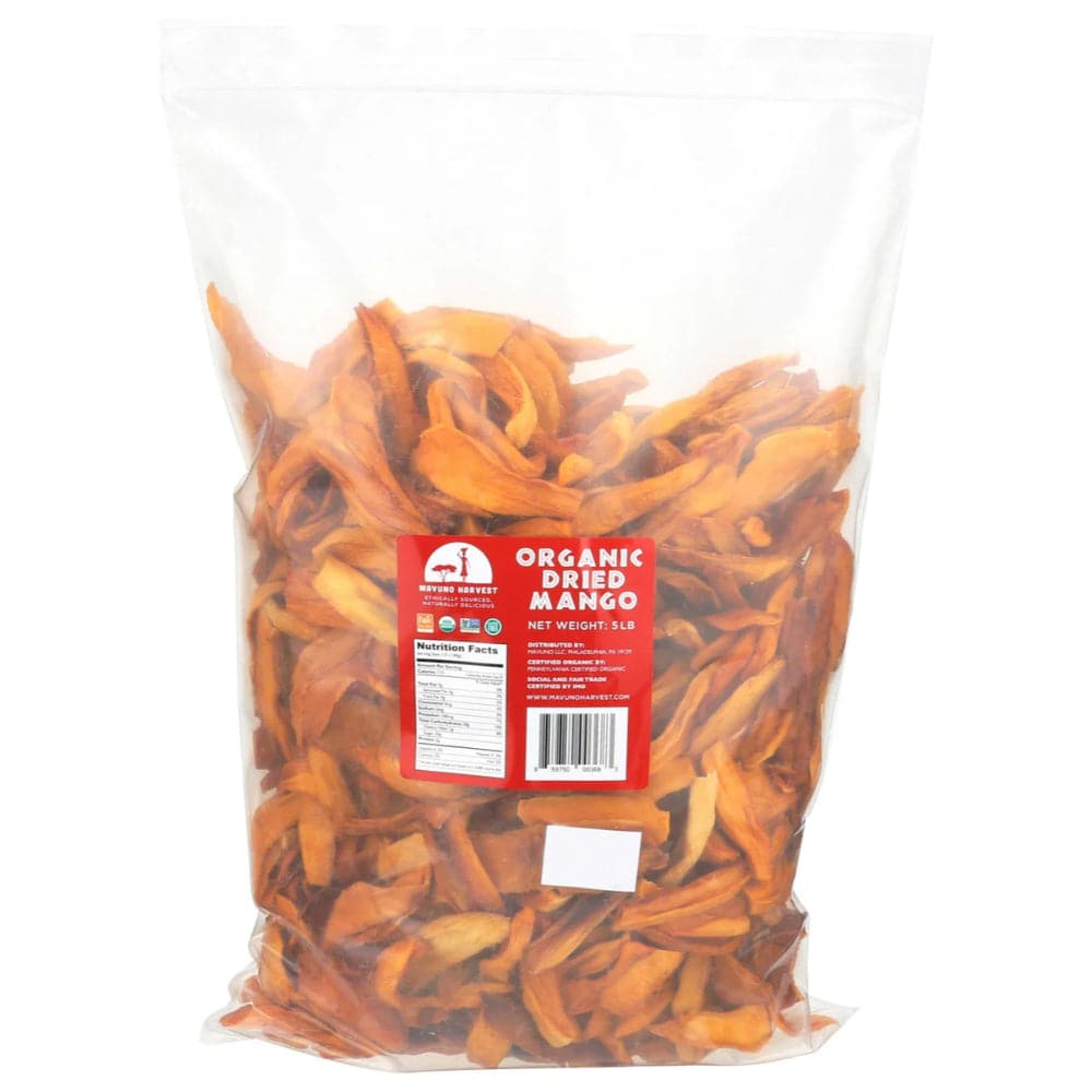 Mavuno Harvest - Mango Dried Fruit Snacks, 5 lb