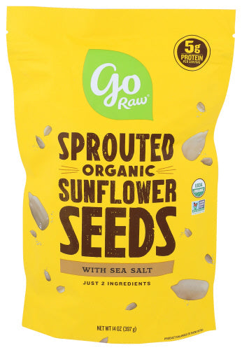 Go Raw - Seed Sunflower Sprouted 14 Oz - Pack Of 6