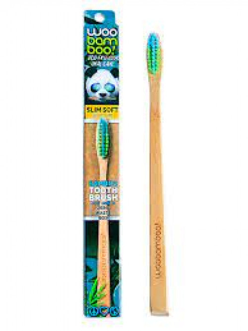 Woobamboo Slim Soft Toothbrush Zero Waste 1 Ea - Pack Of 12