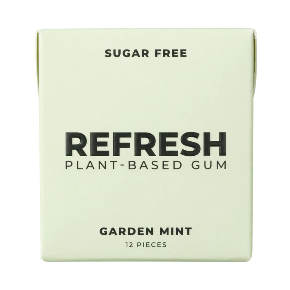 Refresh Gum - Garden Mint Sugar-Free Chewing Gum 12 PC - Pack of 12