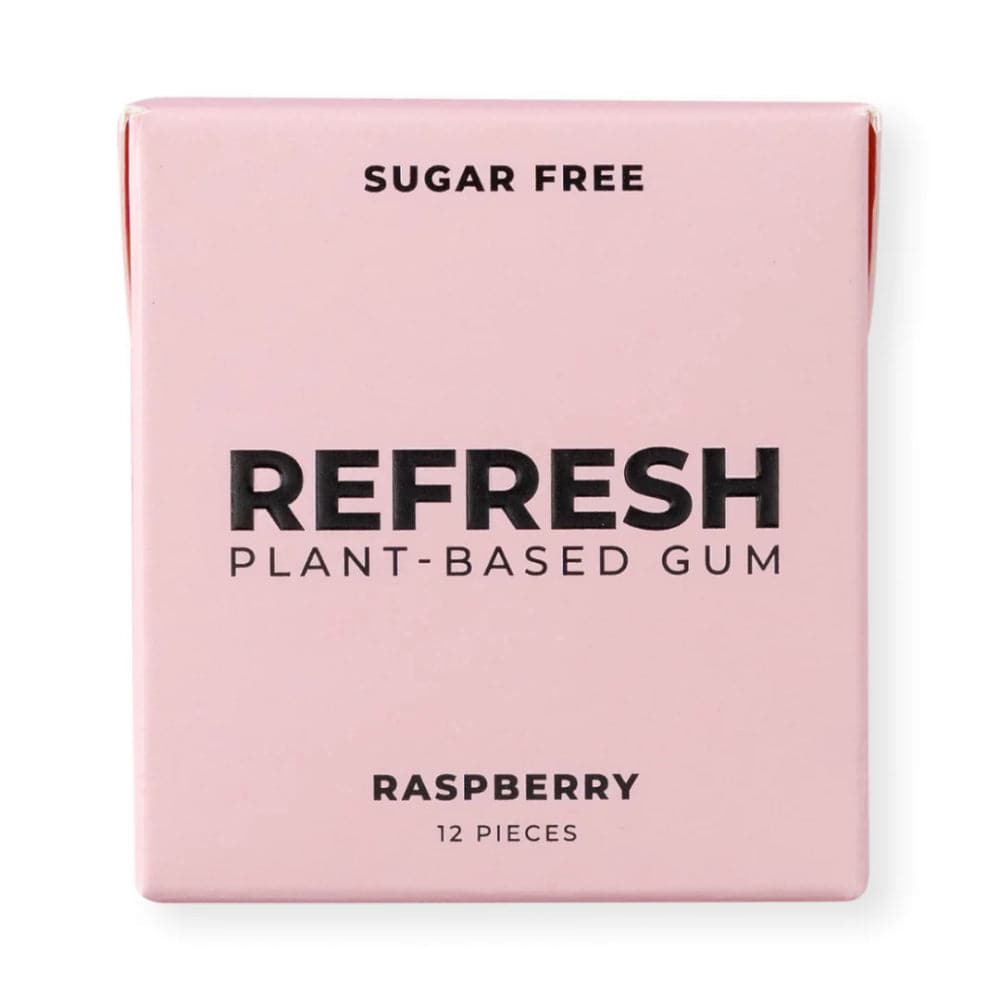 Refresh Gum - Raspberry Sugar-Free Chewing Gum 12 PC - Pack of 12