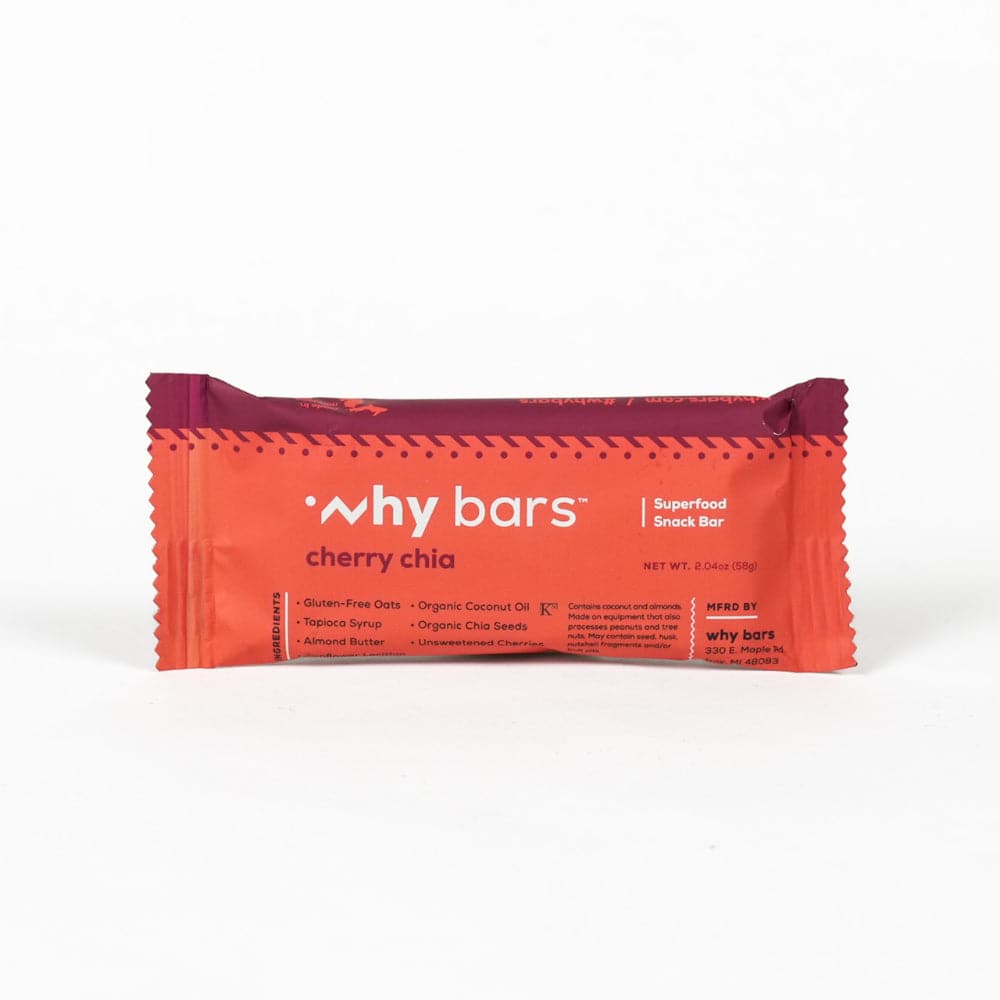 Why Bars - Cherry Chia Bar 2.04 OZ - Pack of 12