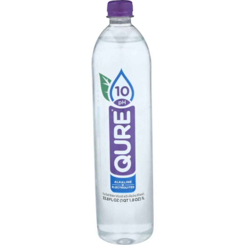 QURE - Premium 10 pH Alkaline Water, 33.8 floz